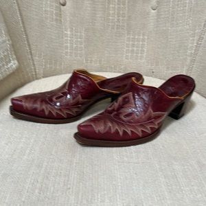 Old Gringo mules. Size 6B. Made in Mexico.